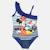 Maillot de bain une pièce fille imprimé minnie Bleu marine+Corail 4 - vertbaudet enfant 