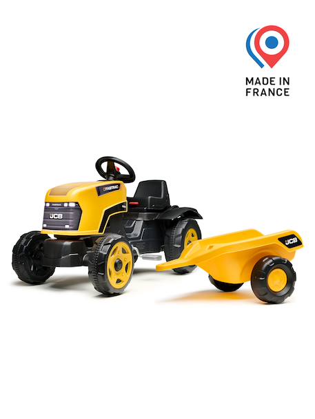 Tracteur à pédales avec remorque Bleu new holland+Jaune jcb+Orange Kubota+Rouge case ih+Rouge Terra Maxx+Vert Terra Maxx 9 - vertbaudet enfant 