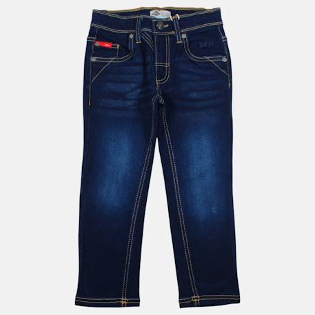 Jean slim 5 poches, coupe droite Bleu brut 4 - vertbaudet enfant 