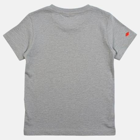 T-shirt manches courtes imprimé, col rond Bleu ciel+Gris clair+Jaune pâle+Marine 10 - vertbaudet enfant 