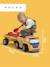 Porteur chantier avec assise ouvrante et volant directionnel avec klaxon, remorque et jeux de sable Jaune jcb+Jaune volvo 10 - vertbaudet enfant 