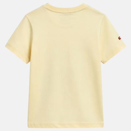 T-shirt manches courtes imprimé, col rond Bleu ciel+Gris clair+Jaune pâle+Marine 15 - vertbaudet enfant 