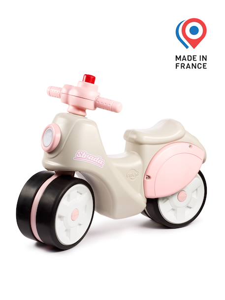 Draisienne strada - Scooter à roues silencieuses Bleu et jaune+Crème et rose+Crème et vert 10 - vertbaudet enfant 