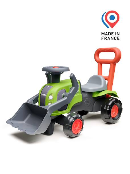 Porteur tracteur Claas avec pelle frontale et barre d'aide à la marche Vert claas 4 - vertbaudet enfant 