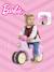Scooter 1er âge barbie à roues silencieuses, guidon directionnel avec klaxon - crème et rose Rose barbie 5 - vertbaudet enfant 
