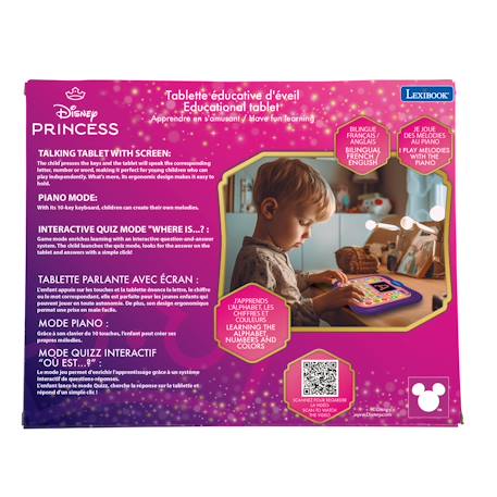Tablette disney princesses éducative bilingue parlante abc (fr/en) Violet 3 - vertbaudet enfant 