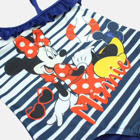 Maillot de bain 1 pièce imprimé minnie Bleu marine+Corail 6 - vertbaudet enfant 