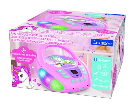 Lecteur cd portable bluetooth licorne ROSE 6 - vertbaudet enfant 
