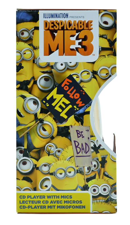 Lecteur cd portable avec 2 microphones les minions Jaune 5 - vertbaudet enfant 
