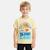T-shirt manches courtes imprimé, col rond Bleu ciel+Gris clair+Jaune pâle+Marine 11 - vertbaudet enfant 