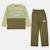 Pyjama manches longues imprimé garçon Bleu marine+Noir+Sable+Vert kaki 18 - vertbaudet enfant 