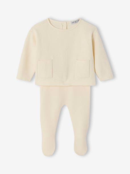 Ensemble bébé mixte en tricot écru 6 - vertbaudet enfant 