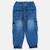 Jeans garçon avec cordon Bleu délavé+Noir délavé 4 - vertbaudet enfant 