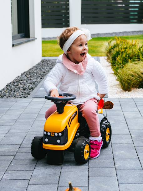 Porteur tracteur avec remorque Blanc et rose+Jaune jcb+Rouge et bleu+Vert claas 8 - vertbaudet enfant 