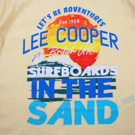 T-shirt manches courtes imprimé, col rond Bleu ciel+Gris clair+Jaune pâle+Marine 14 - vertbaudet enfant 