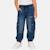 Jeans fille Bleu used 1 - vertbaudet enfant 