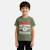 T-shirt manches courtes imprimé, col rond Beige+Bleu marine+Gris clair+Vert kaki 14 - vertbaudet enfant 