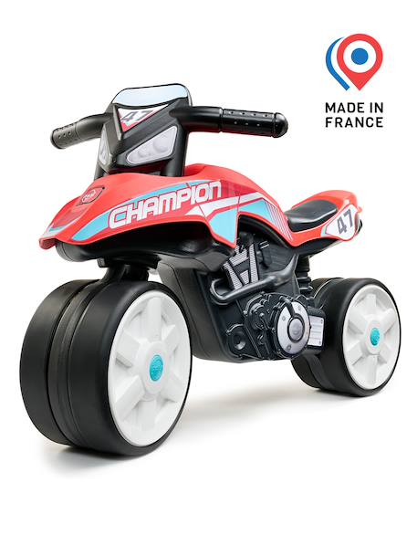 Draisienne moto street avec roues silencieuses Bleu hot wheels+Gris anthracite et orange+Rouge corail+Vert bud racing 15 - vertbaudet enfant 