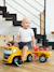 Porteur chantier avec assise ouvrante et volant directionnel avec klaxon, remorque et jeux de sable Jaune jcb+Jaune volvo 6 - vertbaudet enfant 