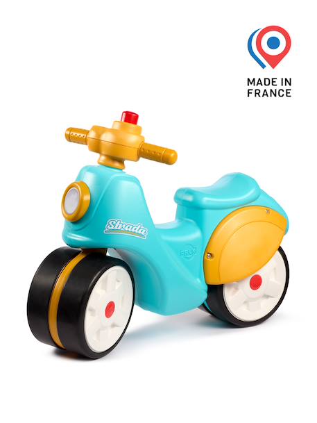 Draisienne strada - Scooter à roues silencieuses Bleu et jaune+Crème et rose+Crème et vert 4 - vertbaudet enfant 