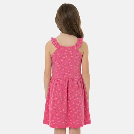 Robe sans manches imprimée, col rond Corail+Rose fuchsia+Rose pâle 5 - vertbaudet enfant 