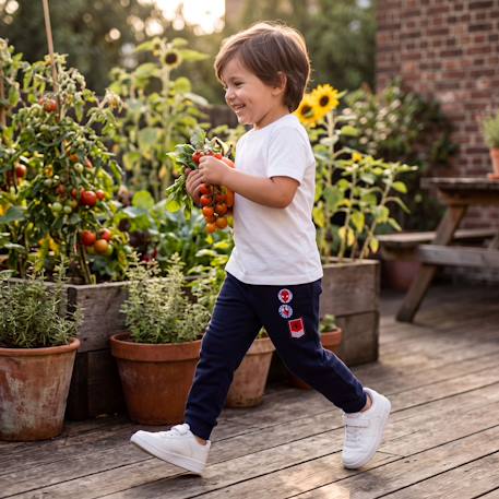 Pantalon de jogging garçon spiderman Bleu marine+Gris clair 2 - vertbaudet enfant 