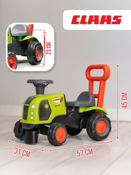 Porteur tracteur Claas avec roues silencieuses Vert claas 5 - vertbaudet enfant 