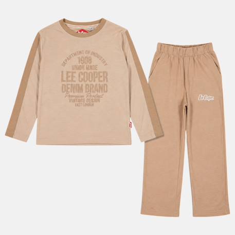 Pyjama imprimé garçon Bleu marine+Gris clair+Sable+Vert kaki 12 - vertbaudet enfant 