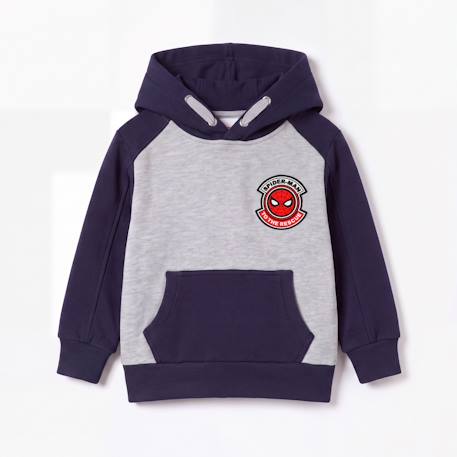 Sweat à capuche garçon spiderman Bleu marine 4 - vertbaudet enfant 