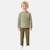 Pyjama imprimé manches longues, col rond Bleu marine+Gris clair+Sable+Vert kaki 15 - vertbaudet enfant 