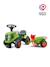 Porteur tracteur avec remorque Blanc et rose+Jaune jcb+Rouge et bleu+Vert claas 22 - vertbaudet enfant 