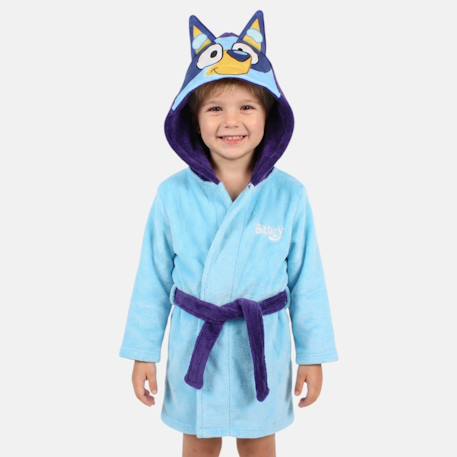 Peignoir avec capuche garçon bluey Bleu ciel 3 - vertbaudet enfant 