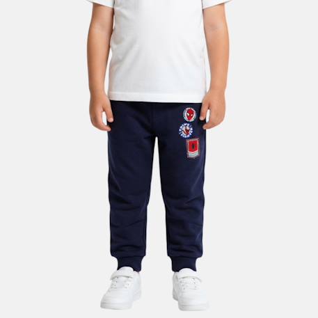 Pantalon de jogging garçon spiderman Bleu marine+Gris clair 1 - vertbaudet enfant 