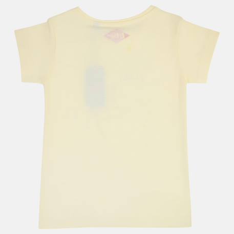 T-shirt manches courtes imprimé, col rond Corail+Jaune pâle+Rose 10 - vertbaudet enfant 