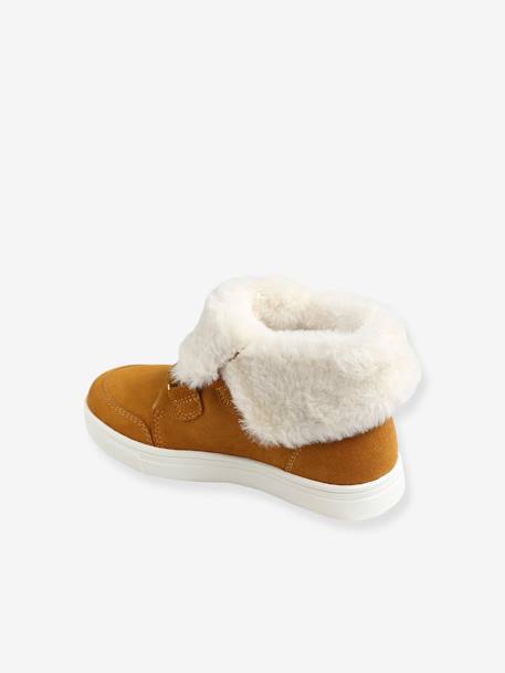 Bottines fourrées transformables en cuir fille CAMEL 5 - vertbaudet enfant 