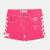 Short en jeans fille avec decor tressé Bleu brut+Rose fuchsia+Vert kaki 10 - vertbaudet enfant 