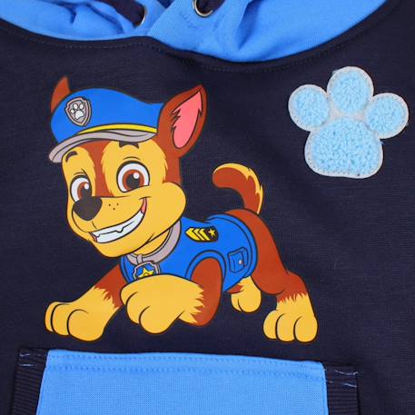 Sweat à capuche garçon pat patrouille Bleu marine+Bleu roi 5 - vertbaudet enfant 