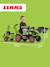 Tractopelle à pédales avec excavatrice arrière et remorque Jaune komatsu+Orange+Vert claas+Vert vintage 14 - vertbaudet enfant 