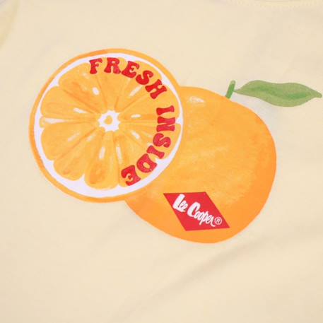 T-shirt manches courtes avec dessin Corail+Jaune pâle+Rose 9 - vertbaudet enfant 