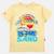 T-shirt manches courtes imprimé, col rond Bleu ciel+Gris clair+Jaune pâle+Marine 13 - vertbaudet enfant 