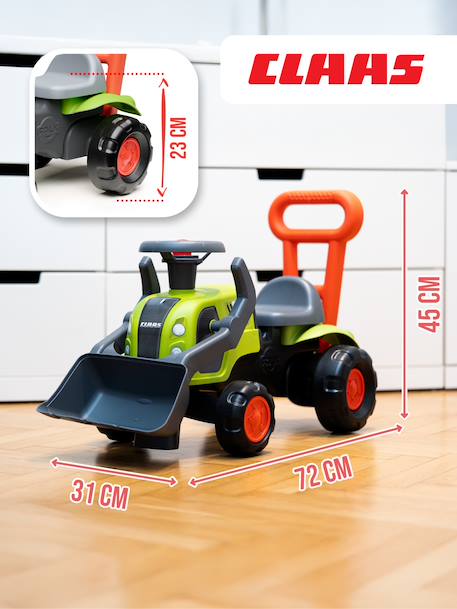 Porteur tracteur Claas avec pelle frontale et barre d'aide à la marche Vert claas 5 - vertbaudet enfant 