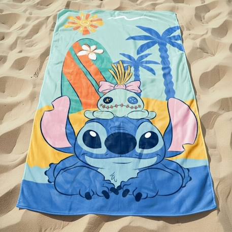Serviette de plage imprimée grand format lilo & stitch Vert menthe 2 - vertbaudet enfant 