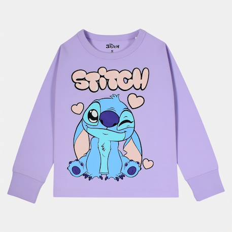 Pyjama fille lilo & stitch Écru+Violet clair 10 - vertbaudet enfant 