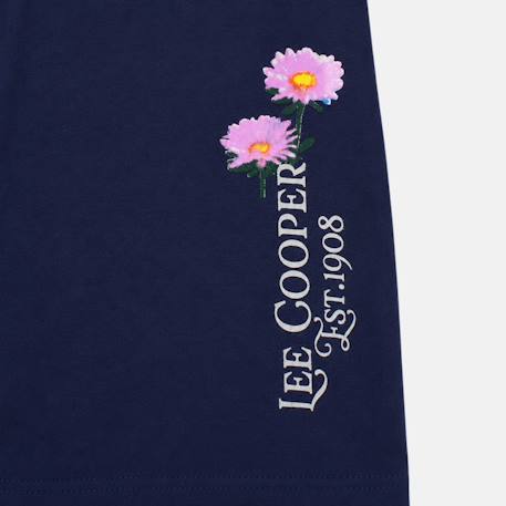 Pyjama manches longues imprimé fleurs fille Bleu marine+Fushia+Rosatre+Rose fuchsia 4 - vertbaudet enfant 