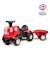 Porteur tracteur birdy farm 1er âge à volant directionnel avec klaxon, remorque. Rose+Rouge+Vert 9 - vertbaudet enfant 
