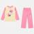 Pyjama manches longues imprimé fleurs fille Bleu marine+Fushia+Rosatre+Rose fuchsia 12 - vertbaudet enfant 
