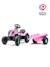 Tracteur à pédales barbie avec remorque Rose barbie 4 - vertbaudet enfant 
