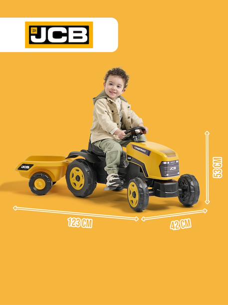 Tracteur à pédales avec remorque Bleu new holland+Jaune jcb+Orange Kubota+Rouge case ih+Rouge Terra Maxx+Vert Terra Maxx 10 - vertbaudet enfant 