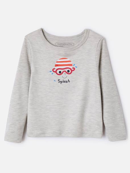 T-shirts thermolactyl sérigraphiés Blanc+Blanc pure+Blanc rose+Gris+Gris clair+Gris pâle 21 - vertbaudet enfant 