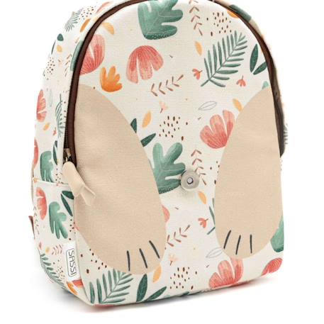 Sac à dos maternelle et crèche animaux Beige+Blanc+Rouge 6 - vertbaudet enfant 